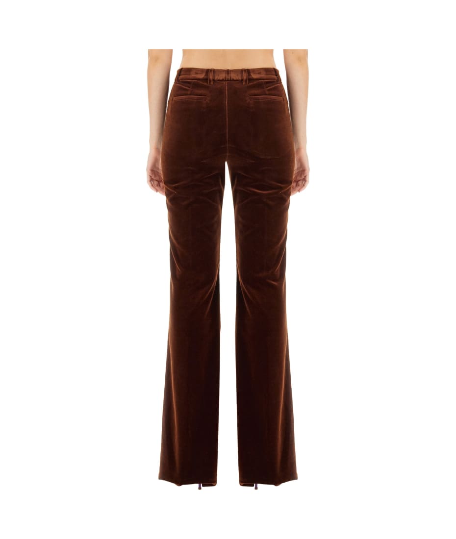 Etro High-Waisted Velvet Trousers