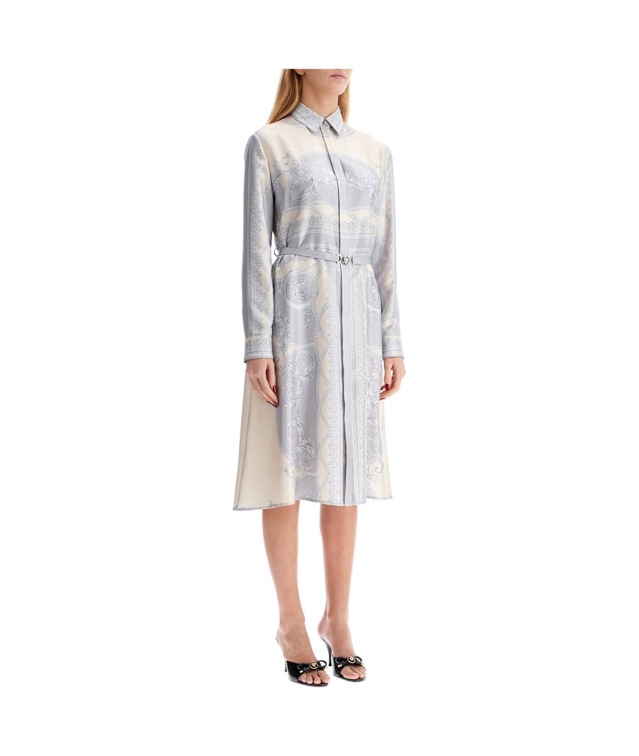ワンピース Versace Printed Silk Shirt Dress Versace Printed Silk Shirt Dress | italist