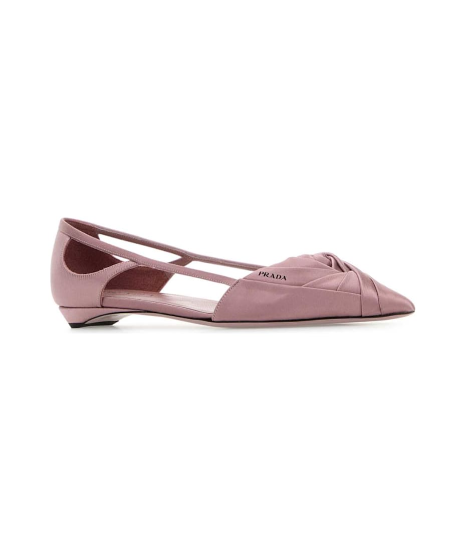 Prada Pink Satin Ballerinas フラットシューズ 通販 | GmarShops 
