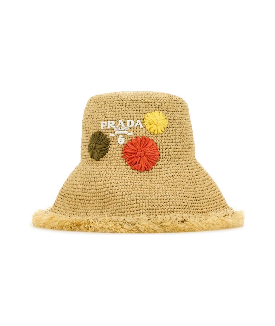 ハット PRADA SS25 Raffia hat (1HC3152CLY F0018) bfc6378e586312cdc8288b09c18203