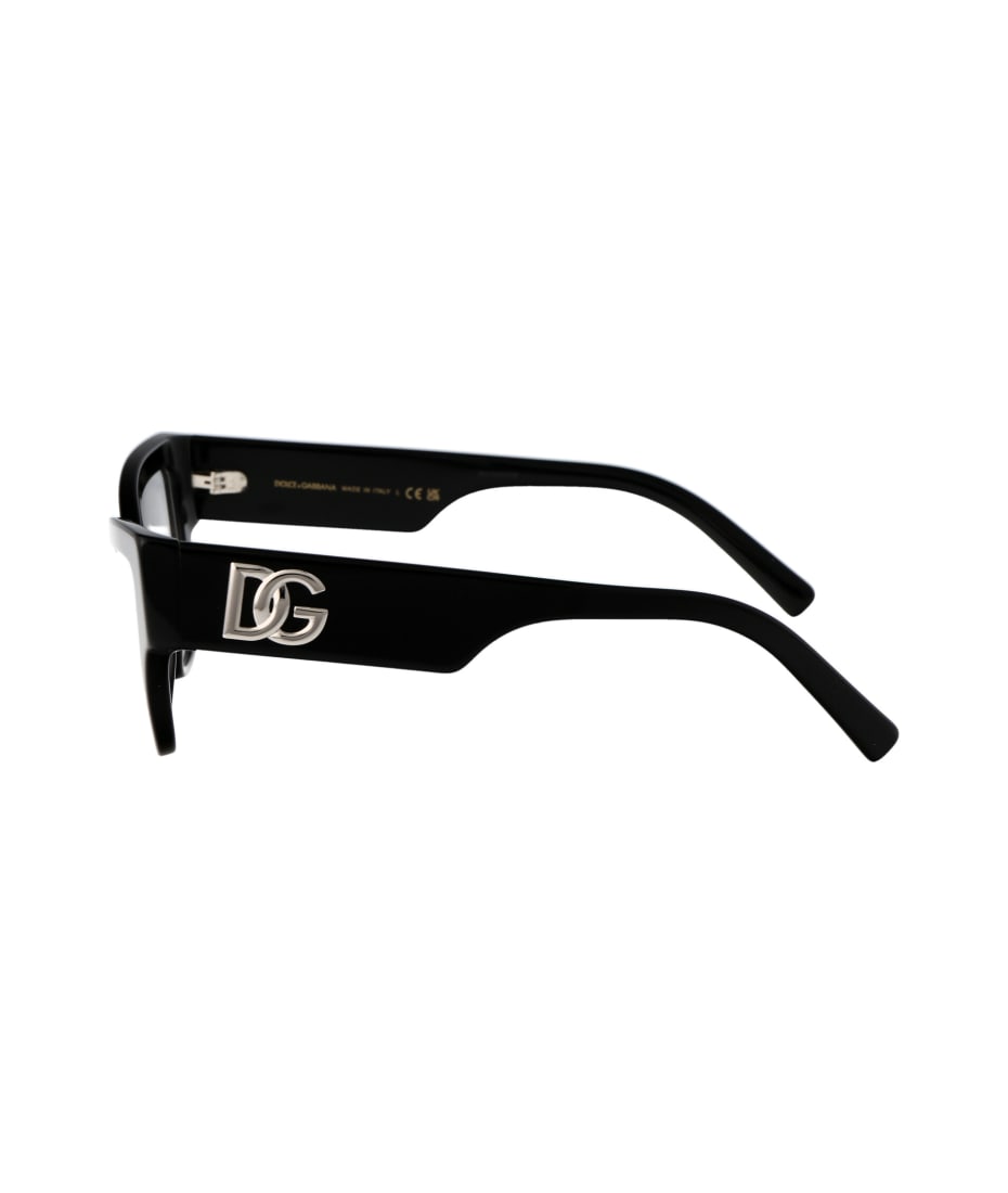 Dolce & Gabbana Shorts mit Streifen Grau Eyewear 0dg3378 Glasses - 501 BLACK