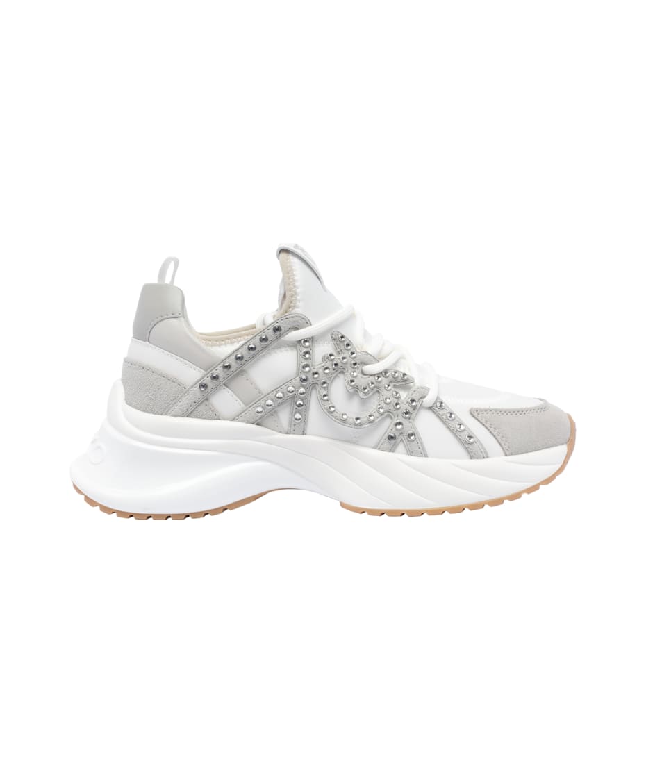 スニーカー PINKO WHITE AND SILVER SNEAKERS Pinko White And Silver Sneakers | ModeSens