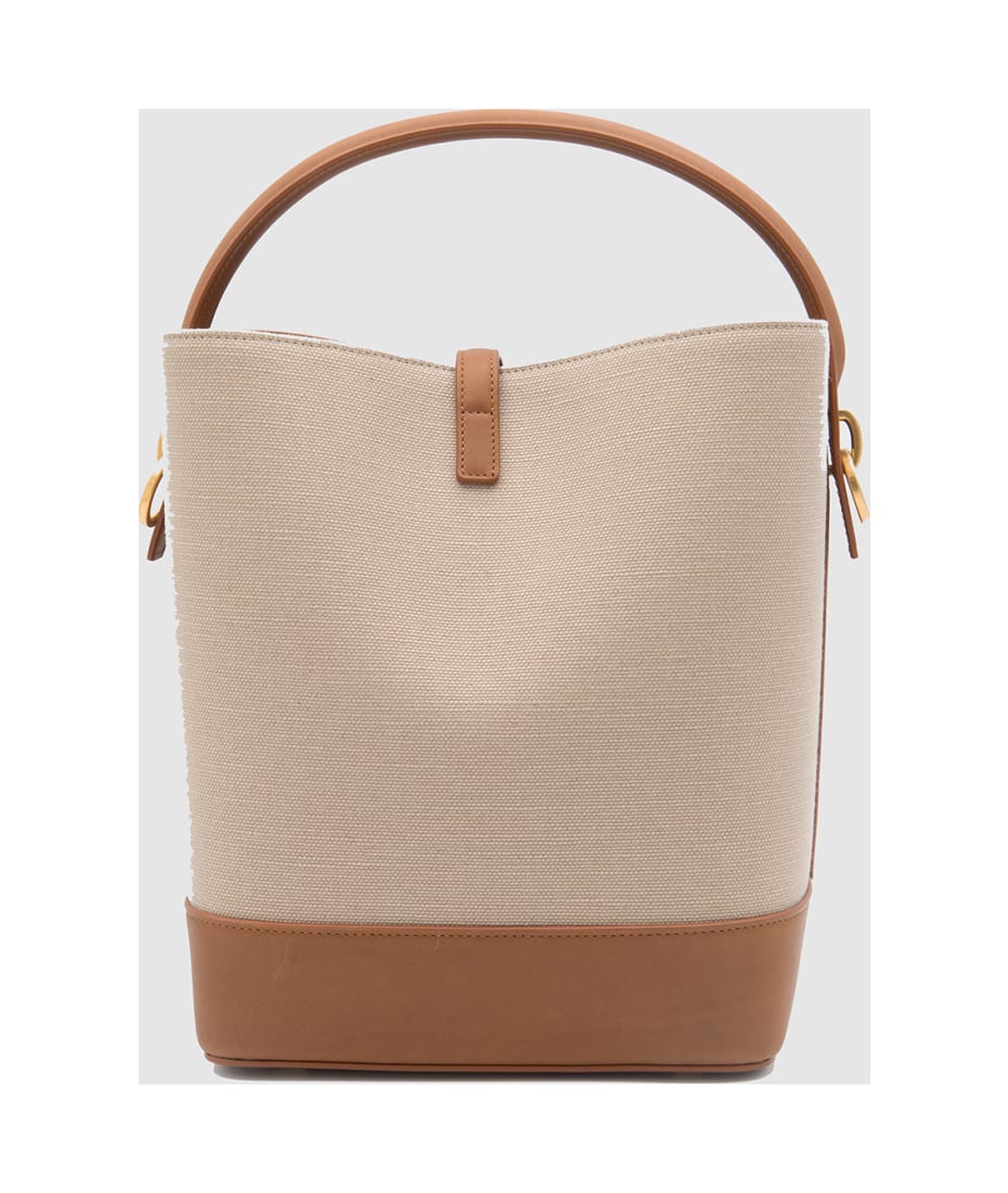 ハンドバッグ Saint Laurent Canvas And Leather Le 37 Satch Saint Laurent Canvas And Leather Le 37 Satchel | italist