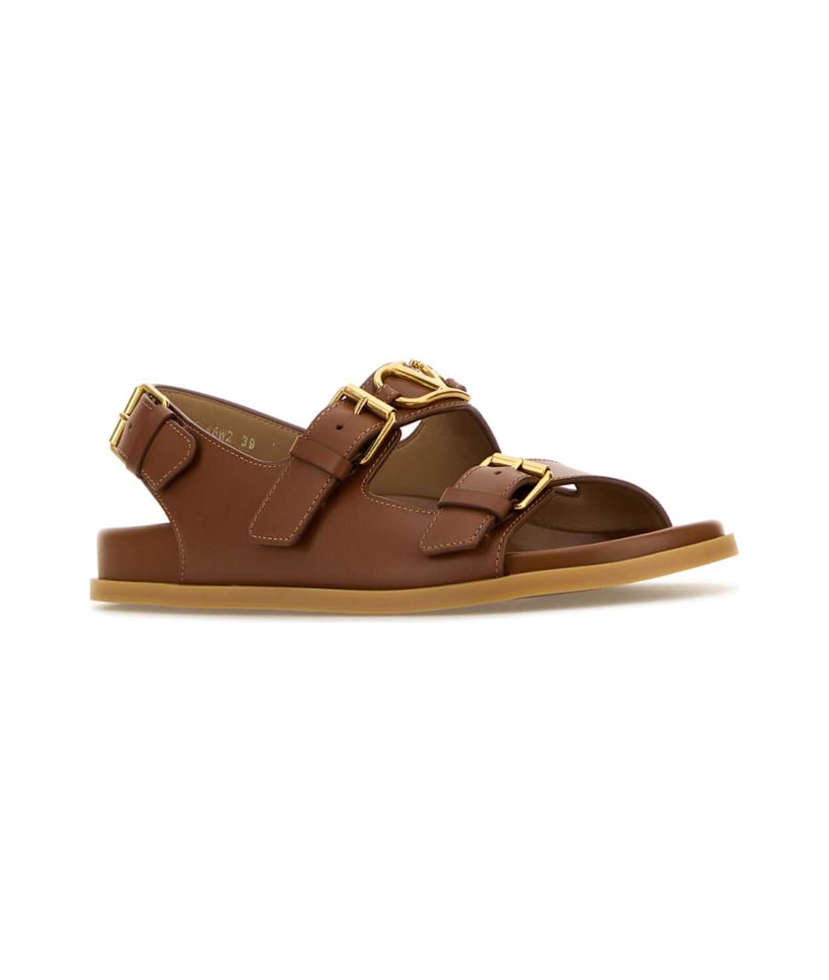 サンダル・ミュール VALENTINO BISCUIT LEATHER SANDALS Valentino Garavani Biscuit Leather Sandals | italist, ALWAYS
