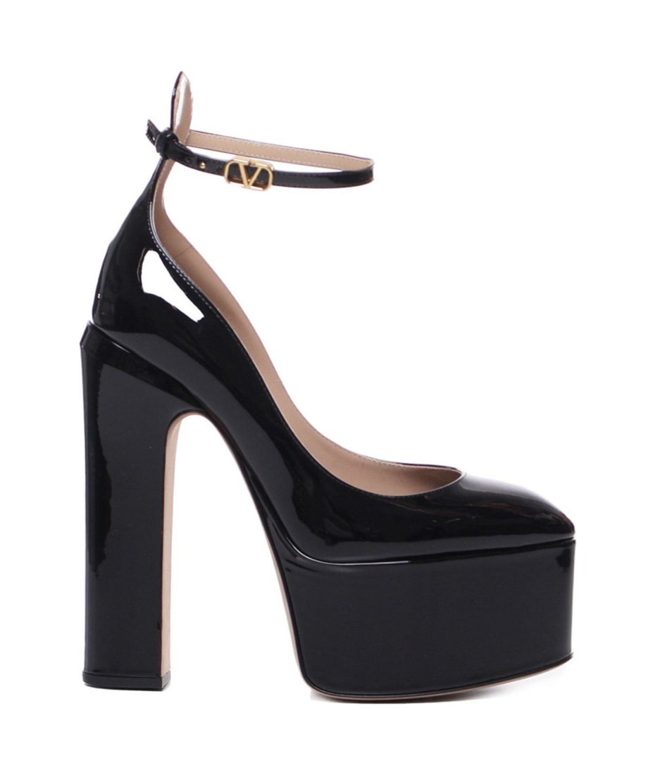 Round fashion toe platform pumps