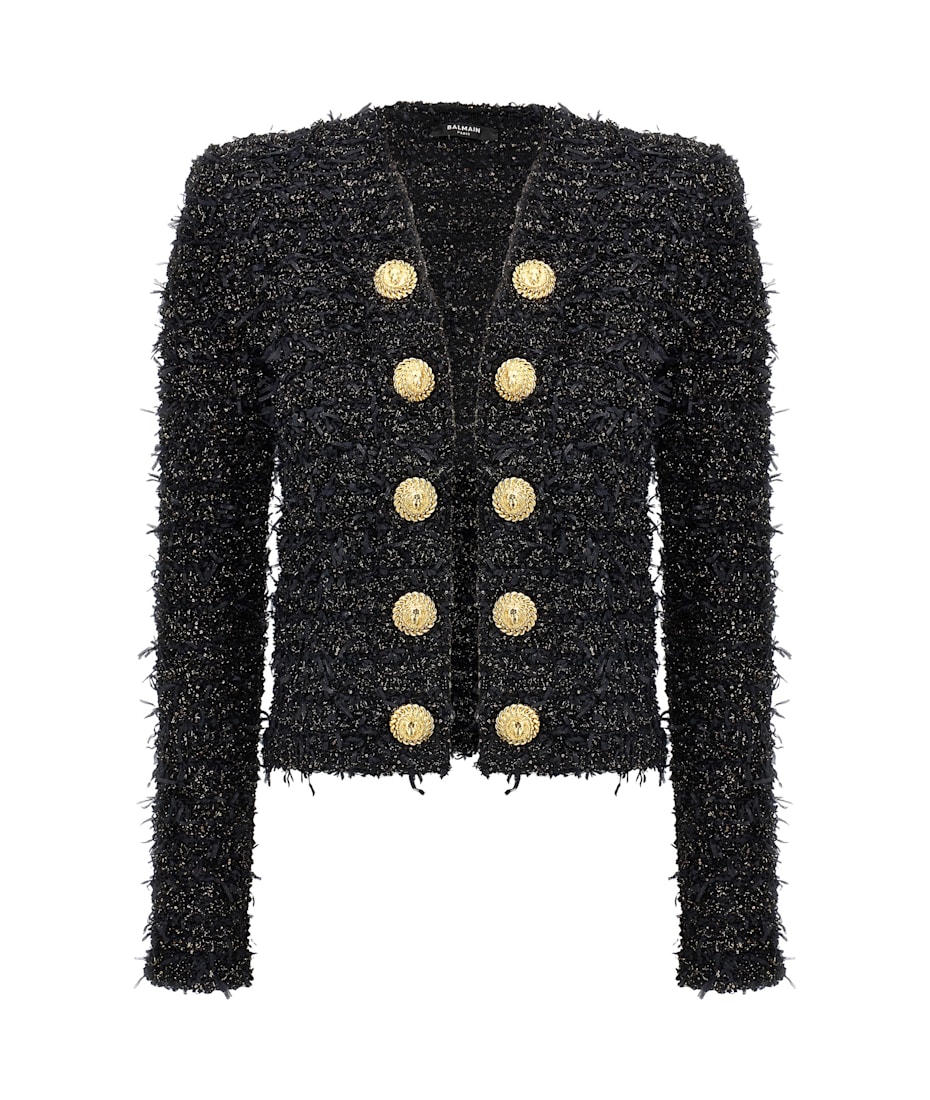 ジャケット BALMAIN Lurex tweed blazer Balmain Lurex Tweed Blazer | italist