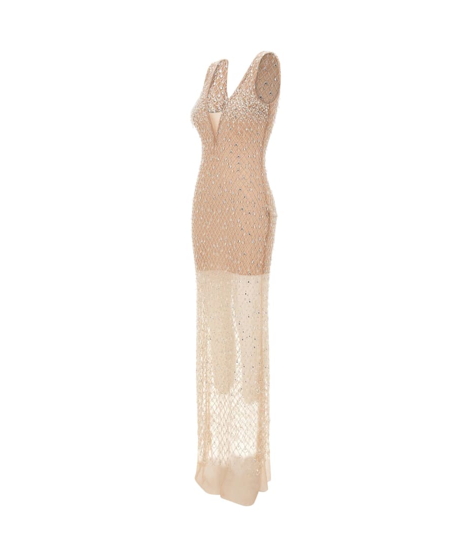 beige dress red carpet Peninsula Dress main image 1