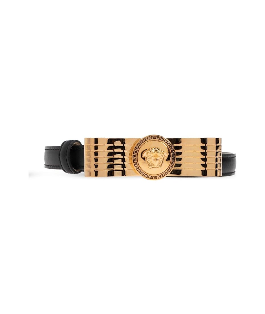 【送料&関税込】Versace Medusa Logo-plaque Belt Versace Medusa Logo-plaque Belt | italist