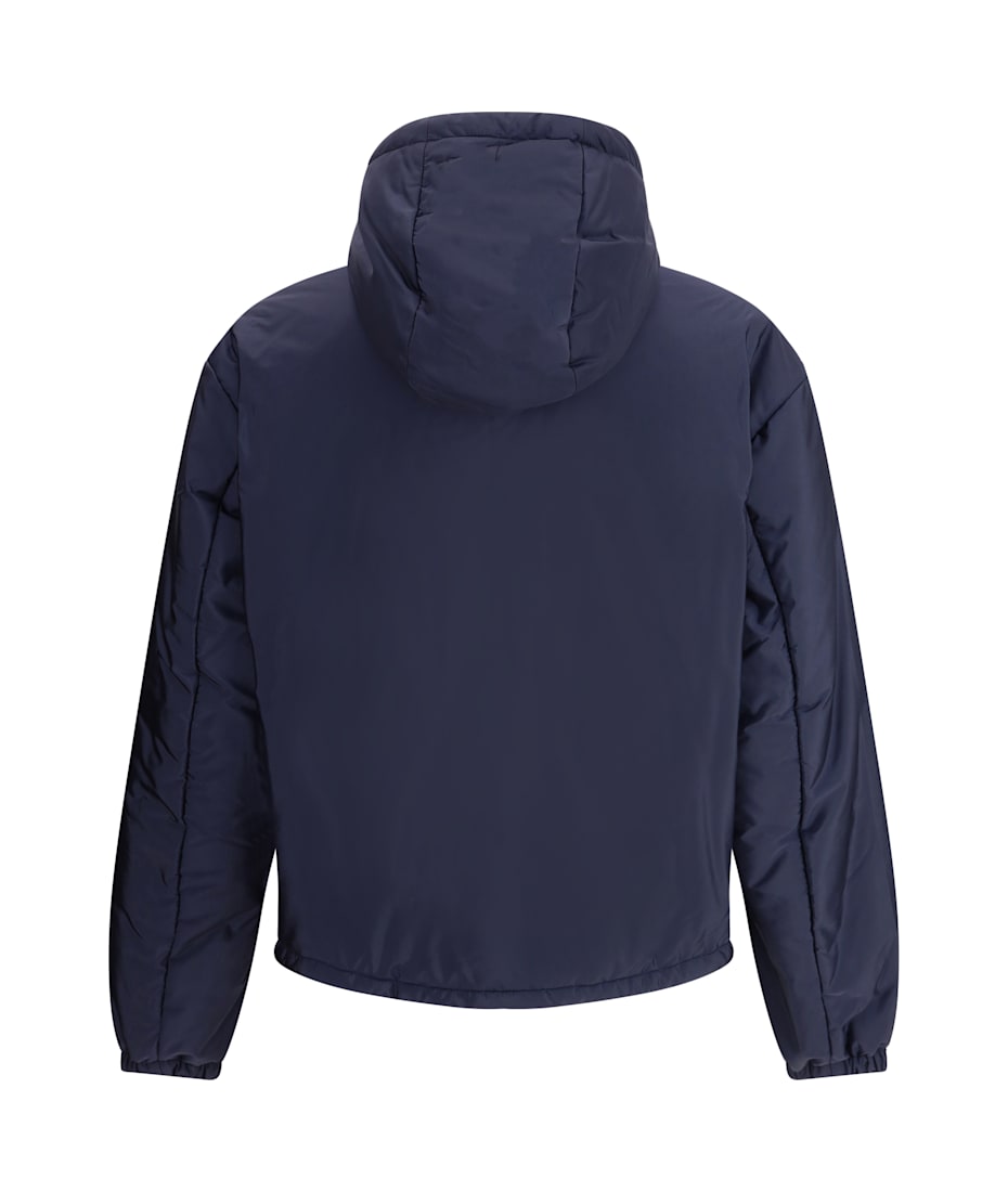 ジャケット・アウター PRADA SPORTS hooded high neck jacket Prada Re-Nylon Hooded Jacket | Black | FARFETCH