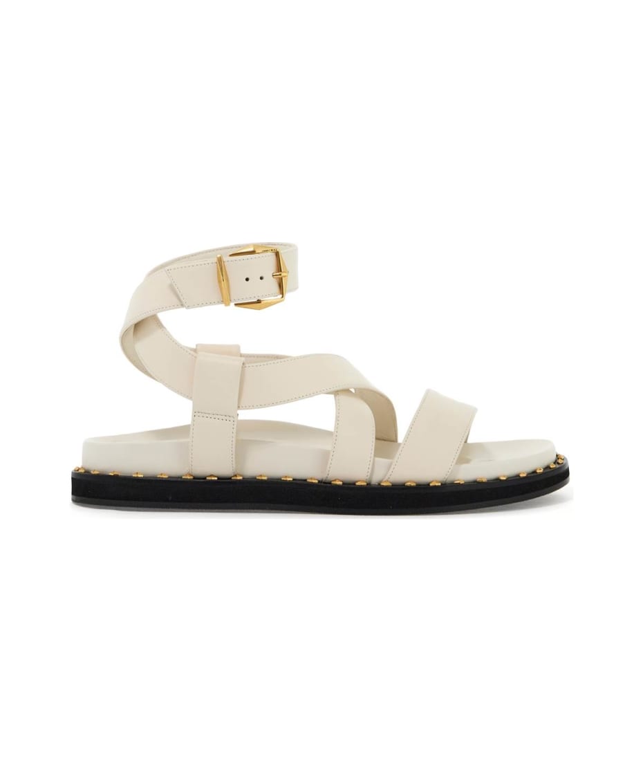 【完売必至】ジミーチュウ■Blaise Flat レザーサンダル JIMMY CHOO Blaise Flat レザー サンダル (Jimmy Choo/サンダル