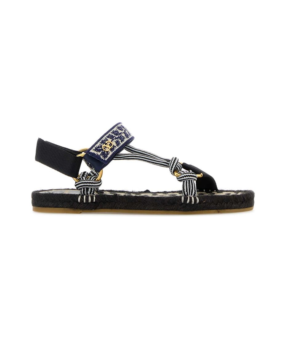 Valentino Garavani Embroidered Fabric Lake Powell Sandals