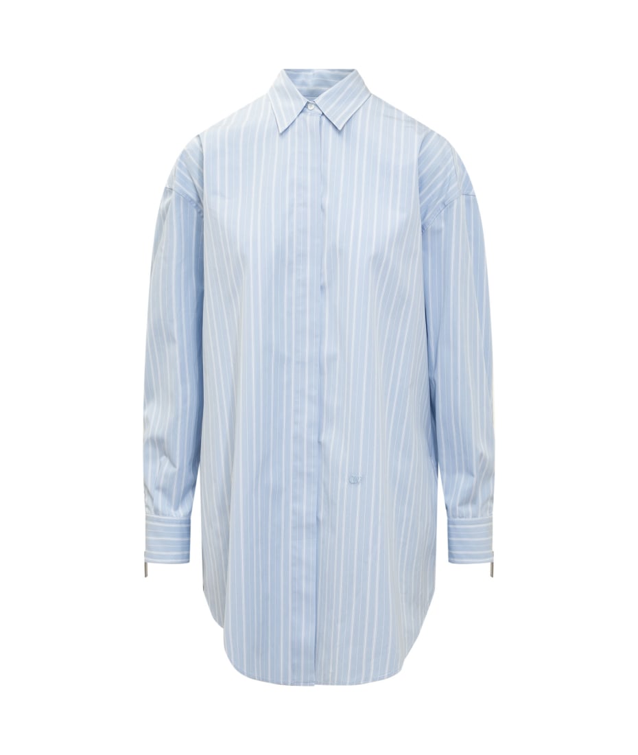 ワンピース OFF-WHITE EMBROIDERED POPLIN SHIRT DRESS Off-White Embroidered Poplin Shirt Dress | italist