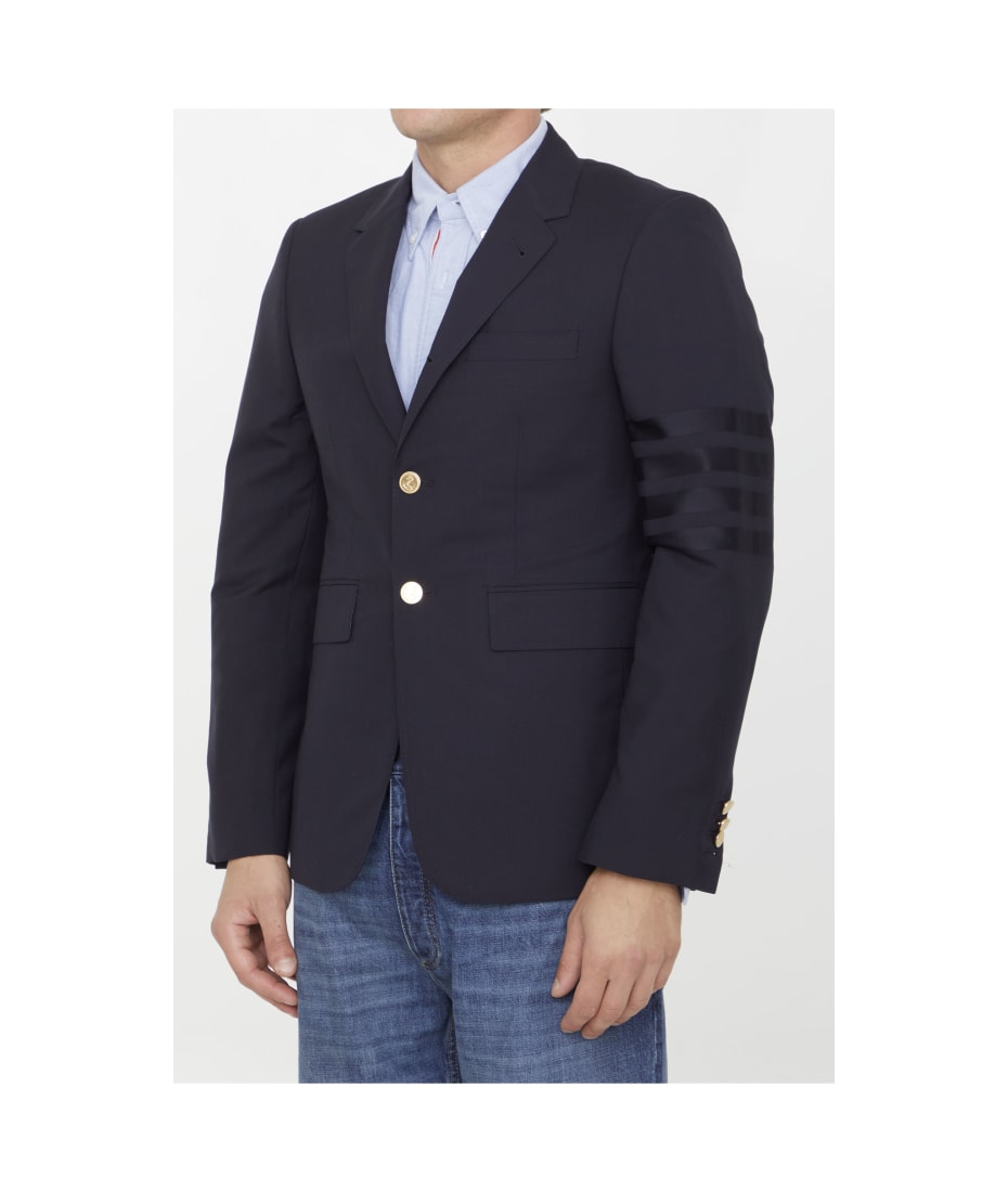 【関税&送料込】Thom Browne 4Bar Single-Breasted Wool Jacket THOM BROWNE - Single-breasted wool jacket | Leam Roma