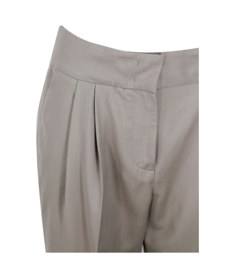 パンツ FABIANA FILIPPI Woman Pants Tobacco PAD213F255D5470000 1248 Montefalco cotton and silk mikado trousers, black for Women