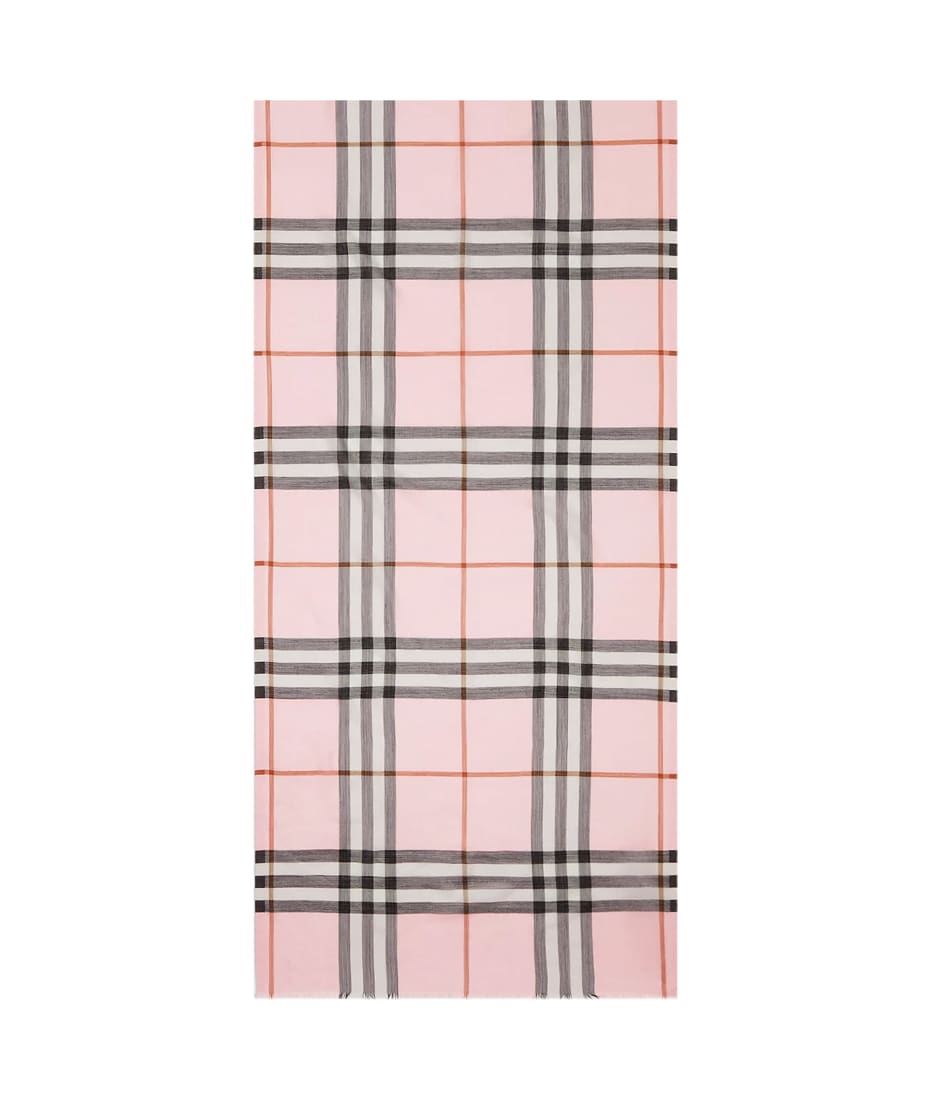 【関税&送料込】Burberry Embroidered Wool Blend Scarf Burberry Embroidered Wool Blend Scarf | italist