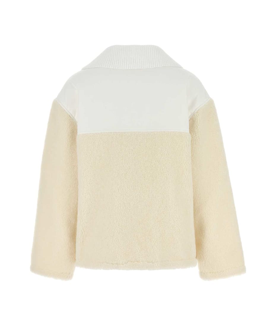 フリースジャケット GUCCI Two-tone wool blend padded jacket (792396XJGSH 9692) フリースジャケット GUCCI Two-tone wool blend padded jacket