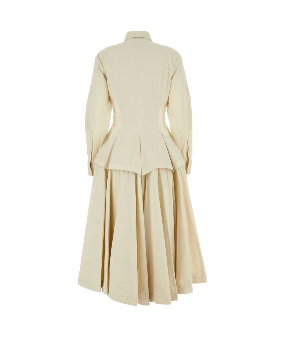 Bottega Veneta Sand Cotton Blend Shirt Dress | italist