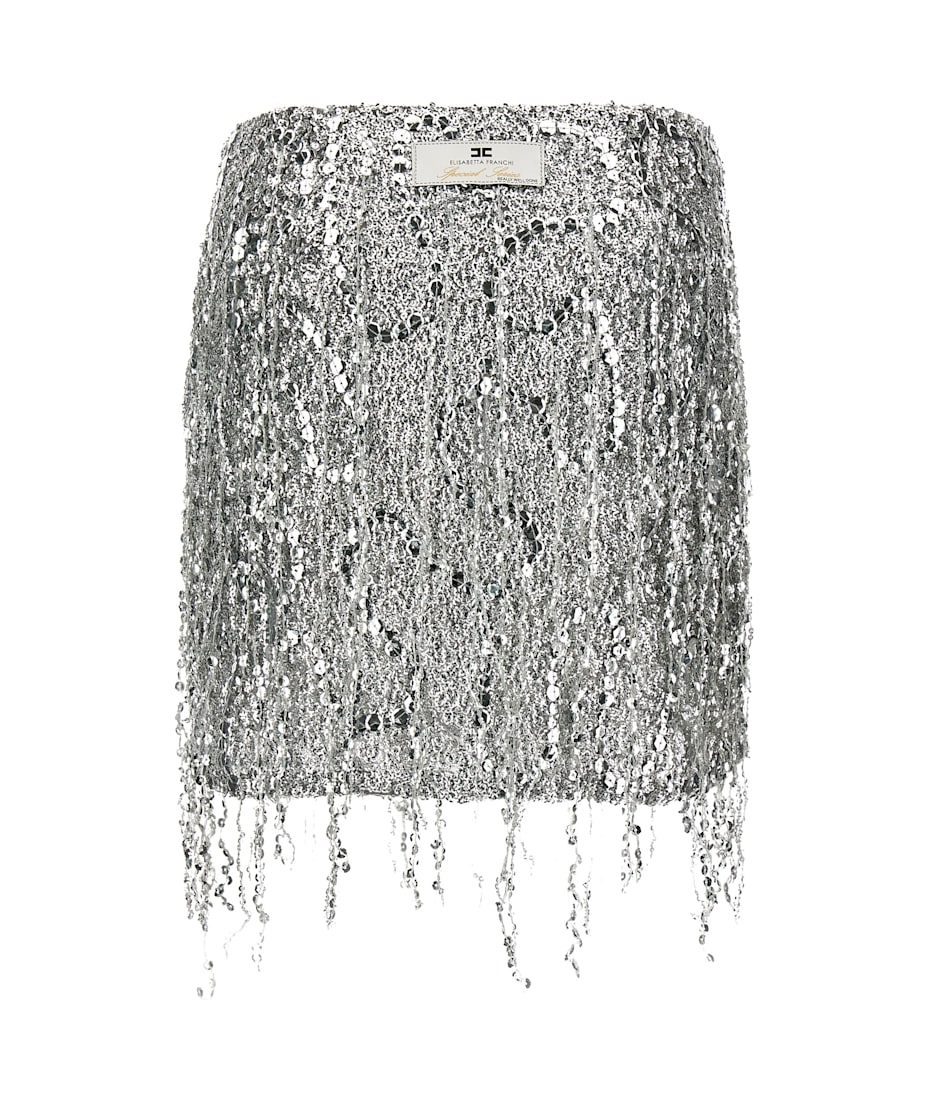 スカート Elisabetta Franchi Tulle Skirt Elisabetta Franchi Woman Skirt In Tulle with Lace
