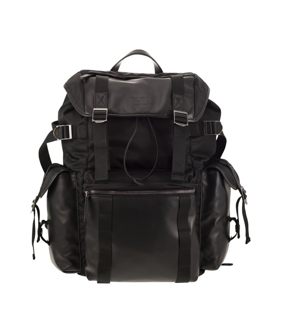 バックパック・リュック TOD'S Fabric and Leather Medium Backpack XBMTRKG9300SPF000Y-03.jpg