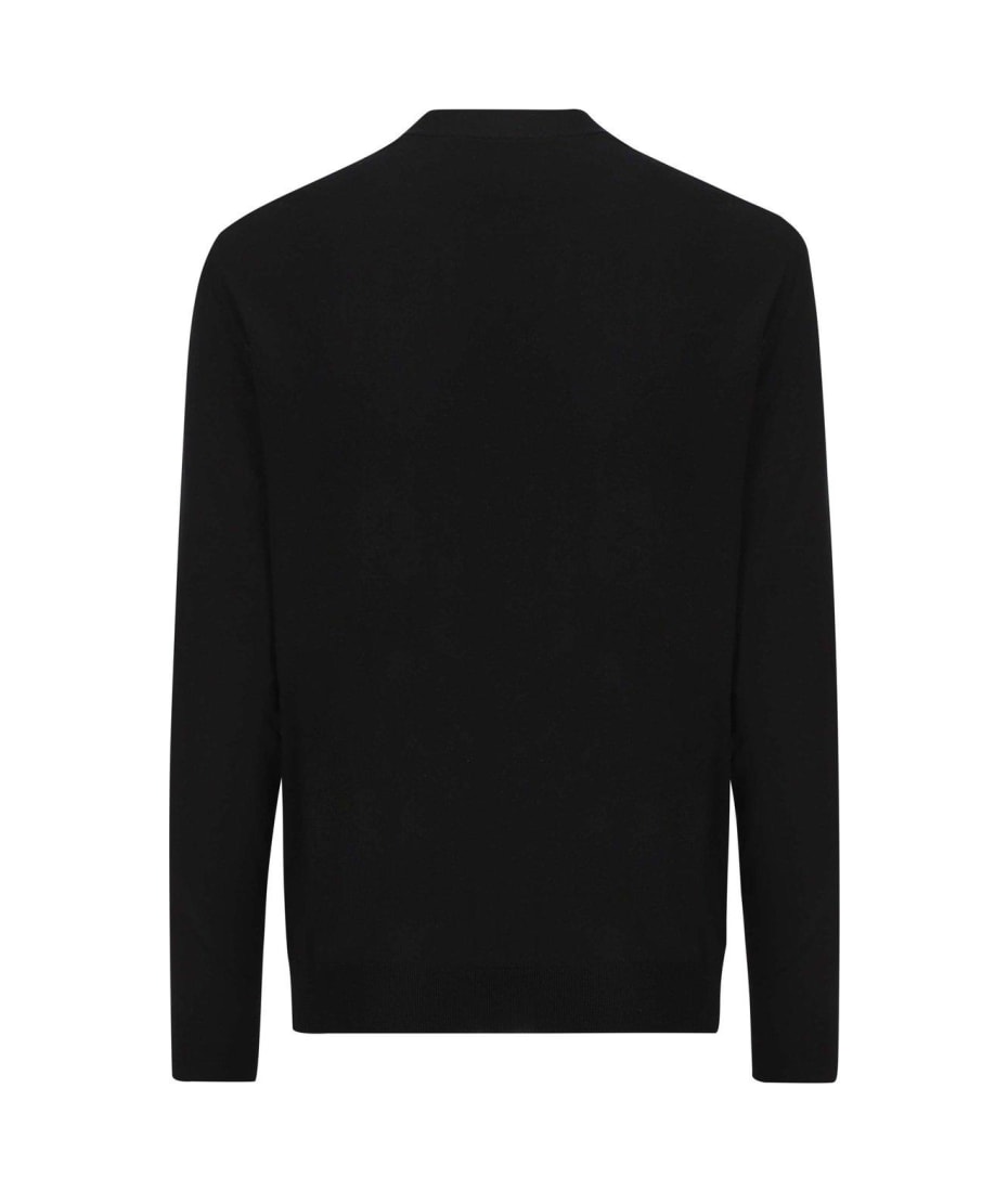 GG Intarsia Cotton Cardigan in Black - Gucci