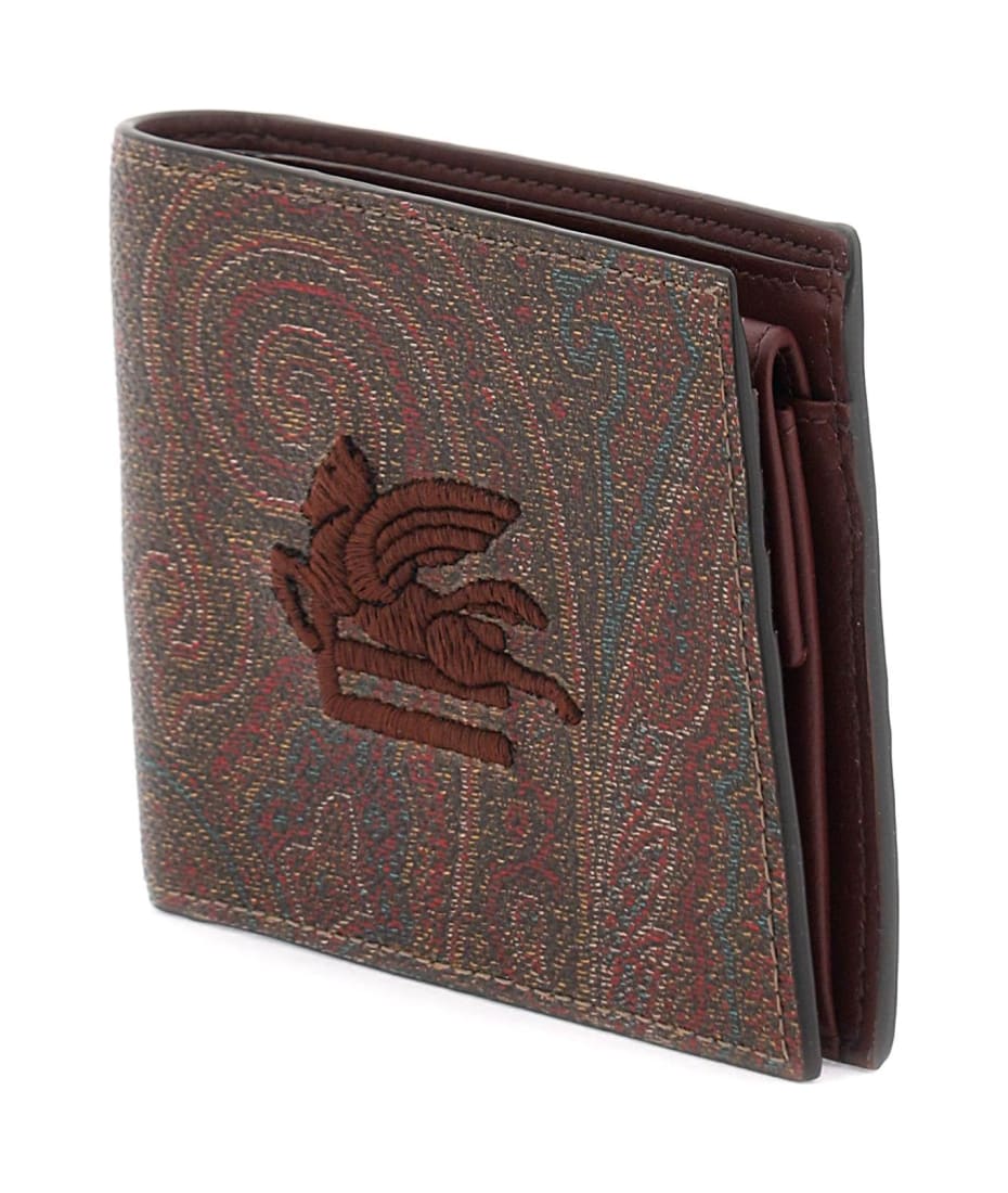 【送料&関税込】Etro Pegaso Wallet Etro Paisley Bifold Wallet With Pegaso Logo 財布 通販