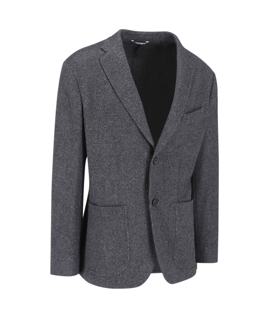 ジャケット Dolce & Gabbana PRINCE OF WALES SINGLE BREASTED BLAZDER Dolce & Gabbana Prince Of Wales Single Breasted Blazer