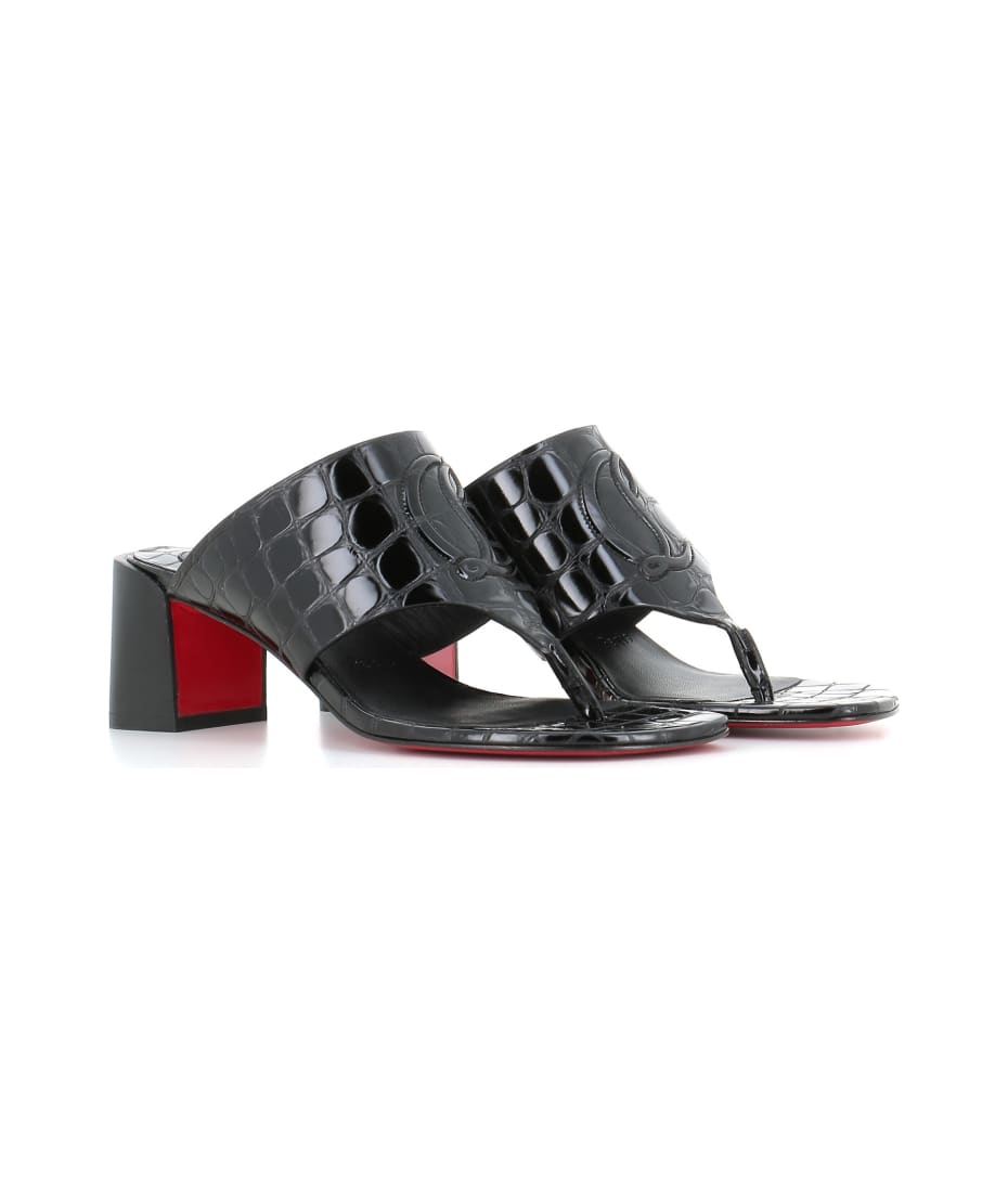 Christian Louboutin Mule Cl Tong Amule 55 italist ALWAYS LIKE A SALE