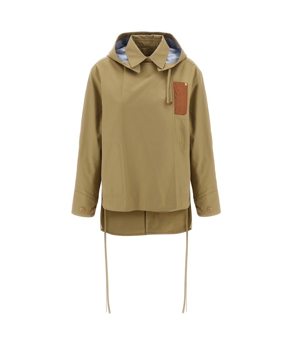ジャケット LOEWE Parka Anagram Loewe Striped Anagram Jacquard Parka Jacket | Neiman Marcus