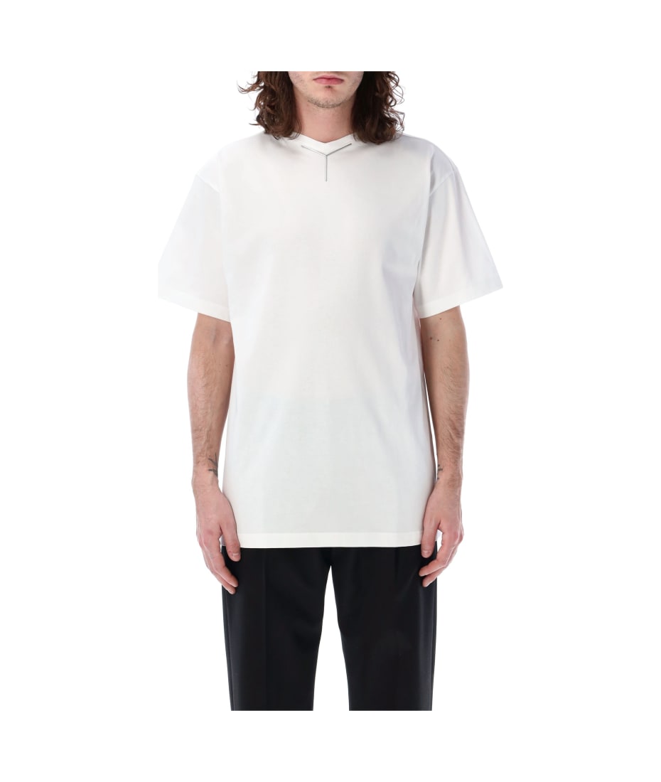 Y/PROJECT YクロムクルネックTシャツ 204TS006 J135OPTICWHITE Y/Project Y Chrome T-shirt 204TS006.J135-OPTIC WHITE | IlDuomo
