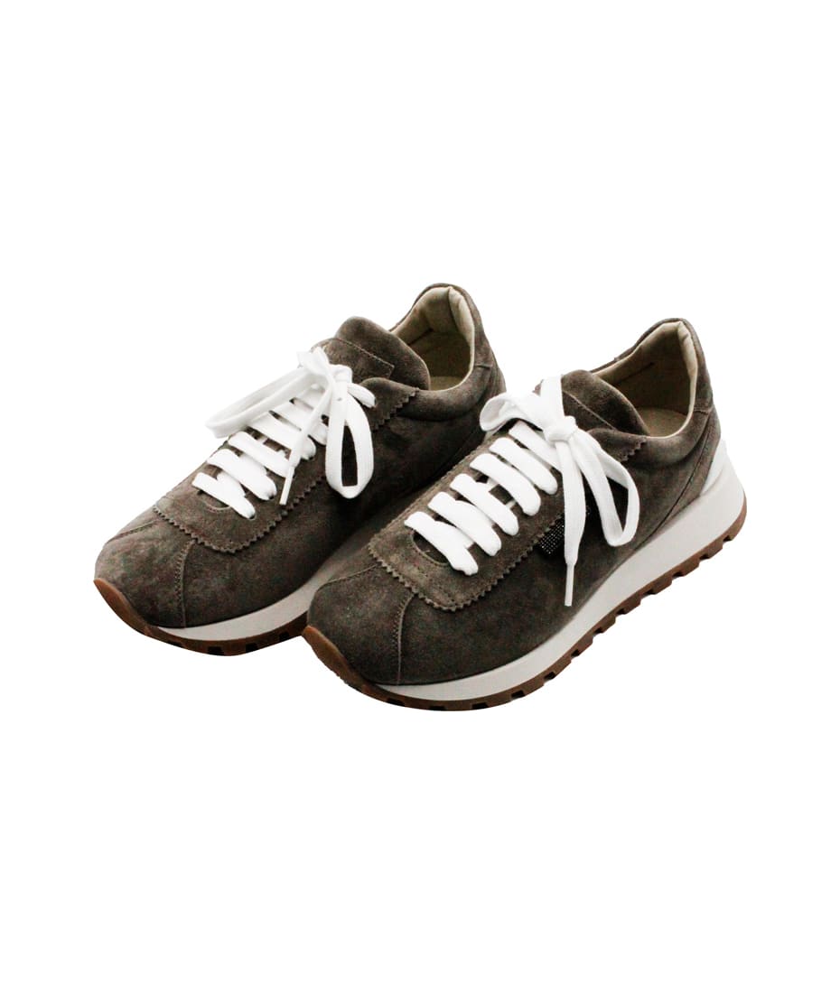 Brunello Cucinelli Shiny Tab Sneakers Brunello cucinelli