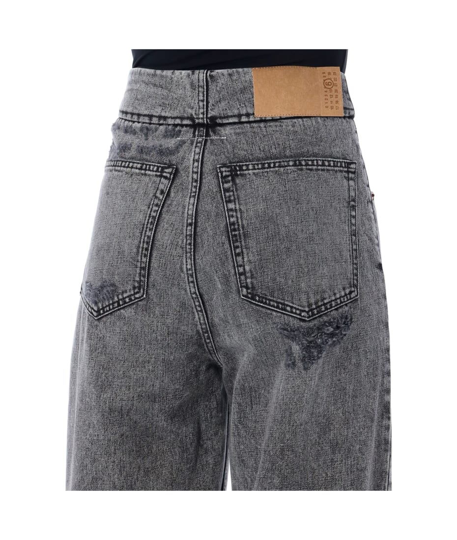 デニム・ジーパン MM6 Maison Margiela SKINNY DENIM BROKEN MM6 Maison Margiela Rhianna Broken Denim | italist