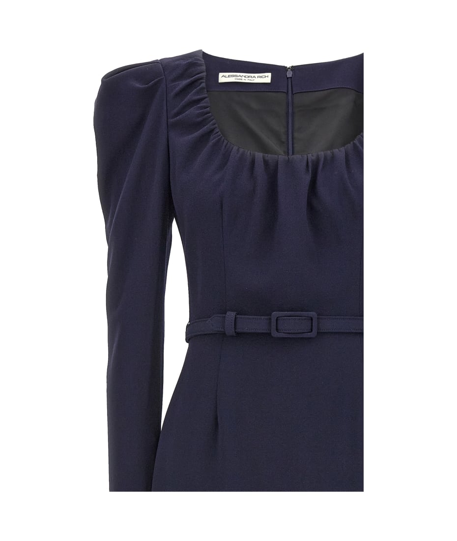 【関税込み】ALESSANDRA RICH Belt crepe dress Alessandra Rich Belt Crepe Dress | italist