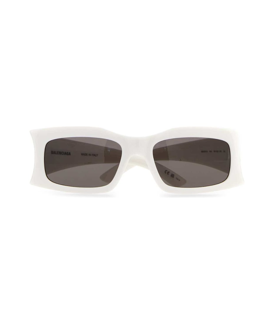 サングラス BALENCIAGA White acetate sunglasses (751432T0007 9000) Balenciaga Acetate Sunglasses | italist