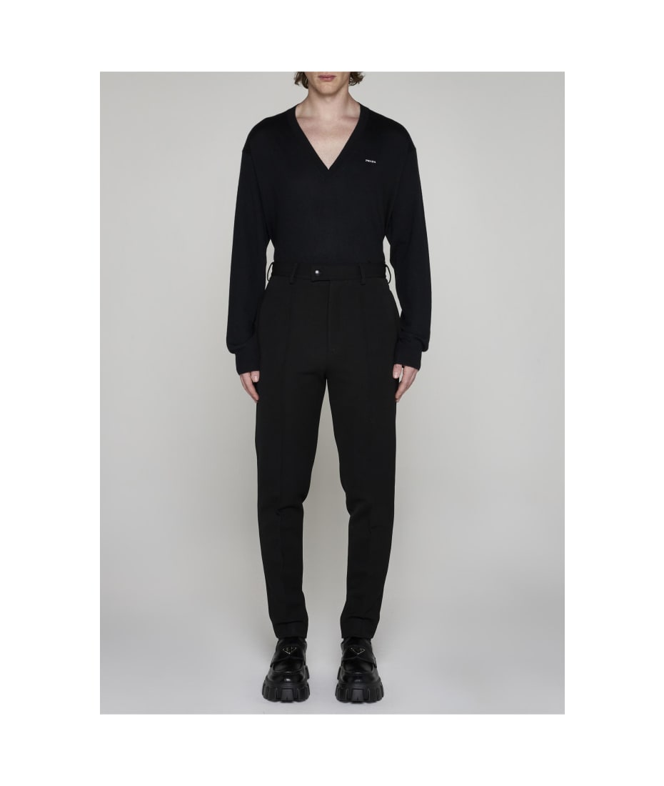 Prada Logo Cotton Sweater | italist