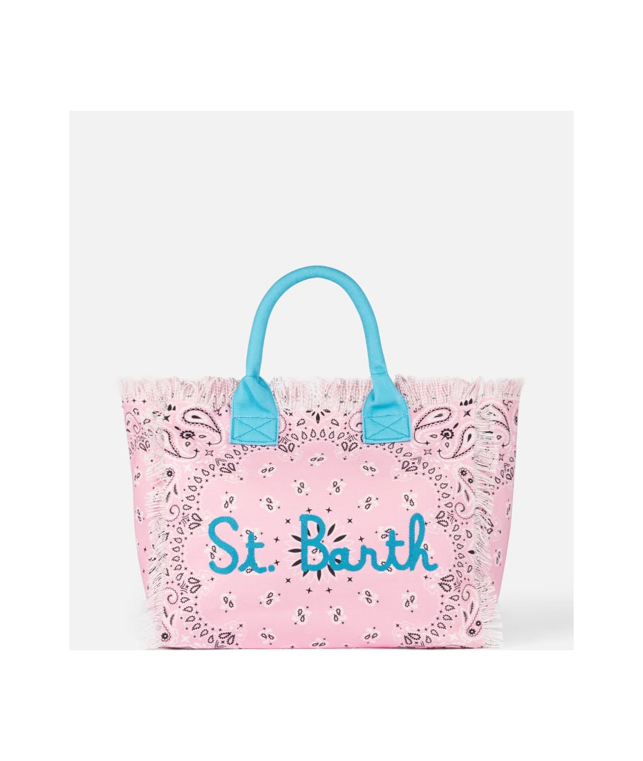 MC2 Saint Barth Kids logo-print Canvas Beach Bag - Farfetch