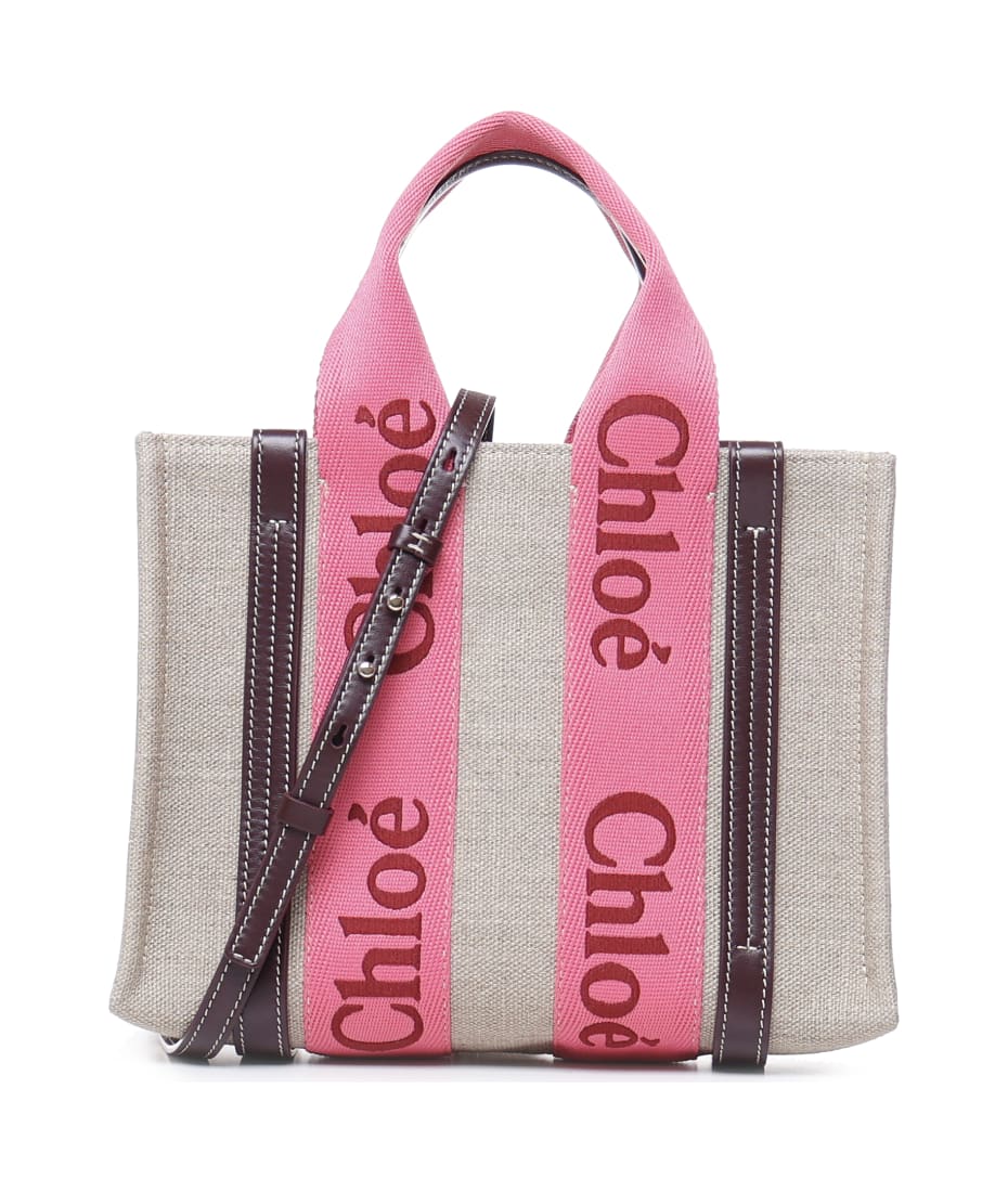 chloe tote bag pink