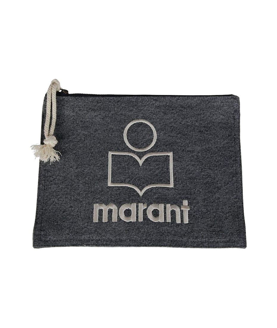 【送料&関税込】Isabel Marant Netia Logo Embroidered Clutch Isabel Marant Netia Logo Embroidered Clutch Bag | italist