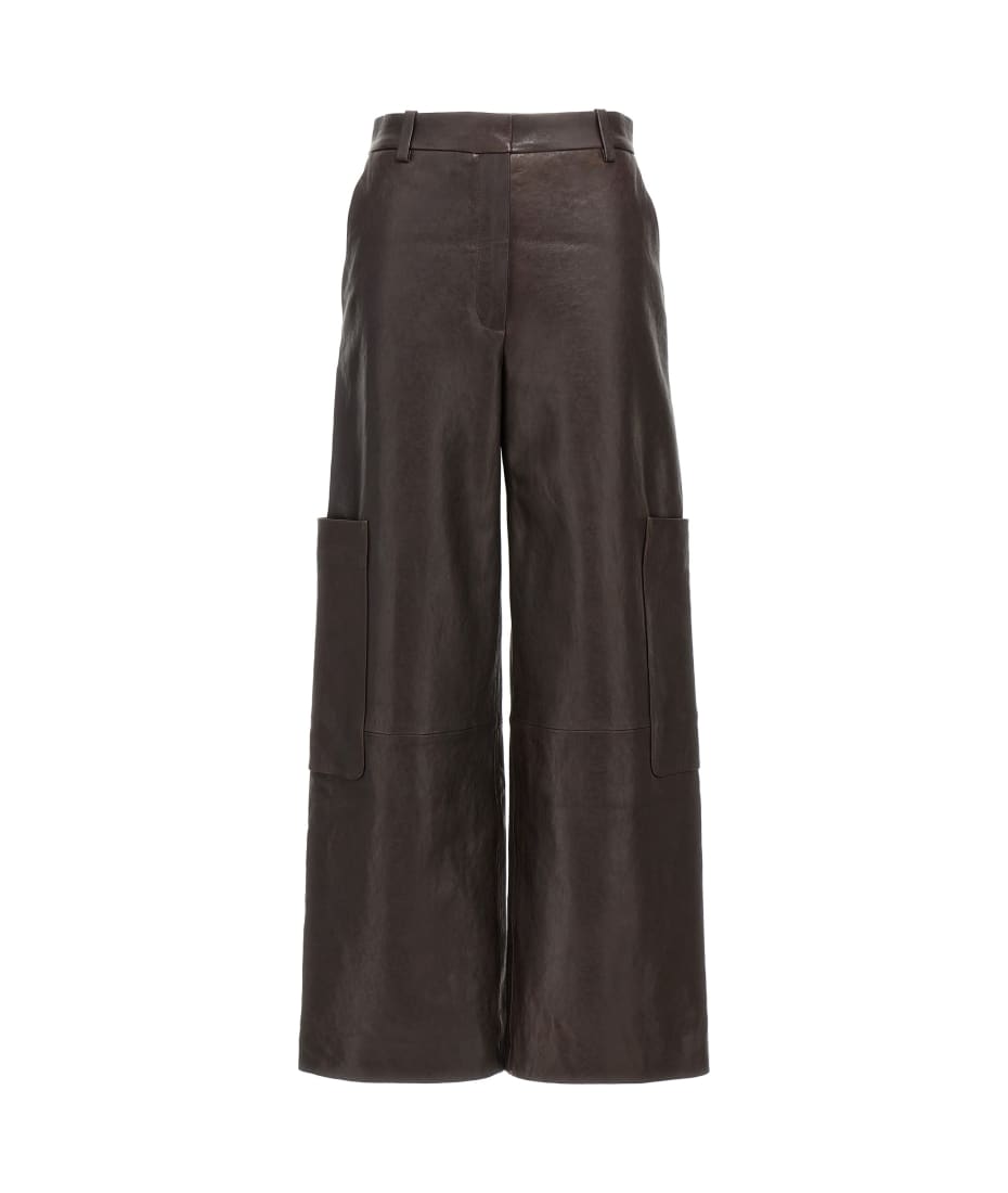 パンツ KHAITE CAITON PANTS KHAITE Caiton leather wide-leg pants | NET-A-PORTER