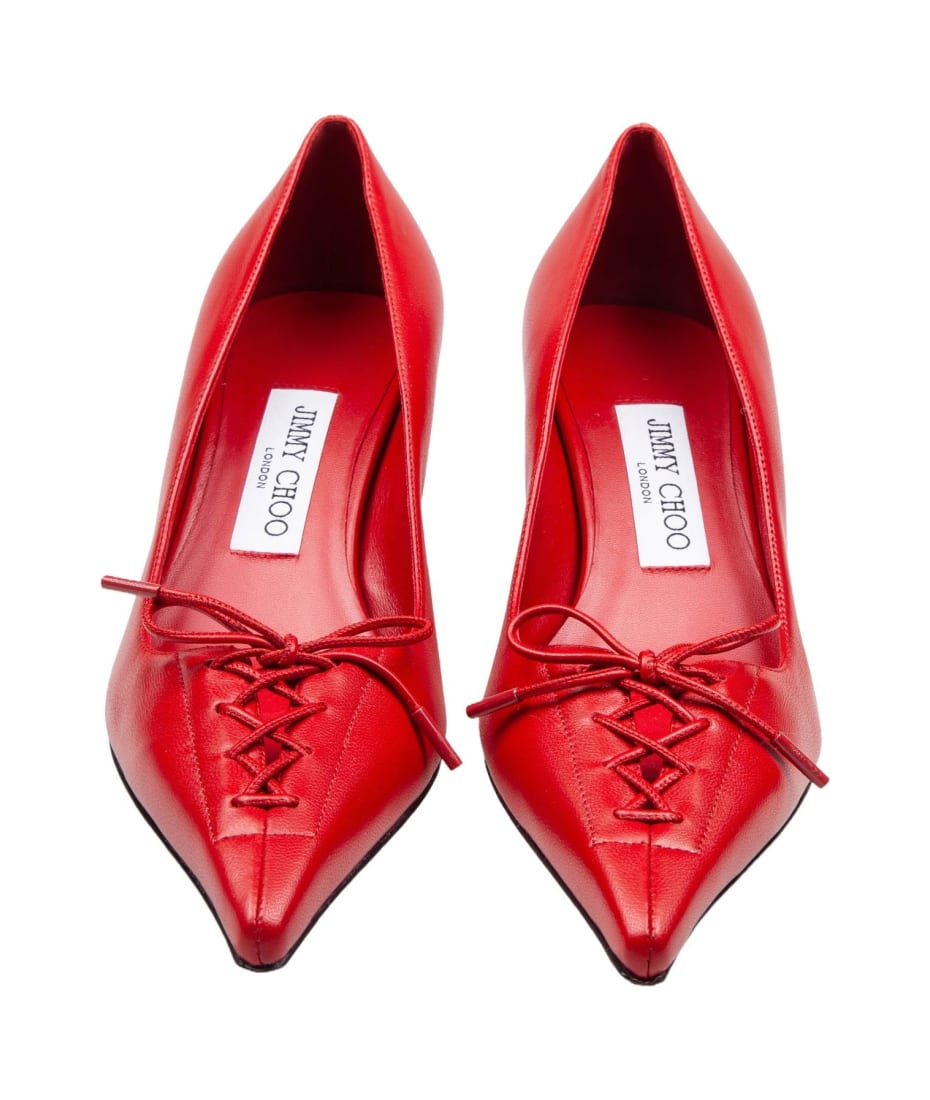 【限定色】惹き鉄となるヒールパンプス scarlet bullet ver. Jimmy Choo Scarlett 50 Decollete Red Color | italist, ALWAYS