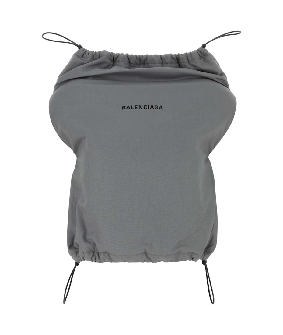 Balenciaga Grey Cotton Shoe Bag Top italist