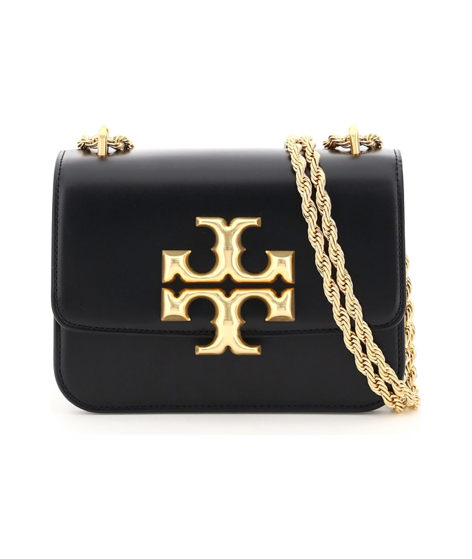 Tory Burch 't Monogram Small' Shoulder Bag in Black