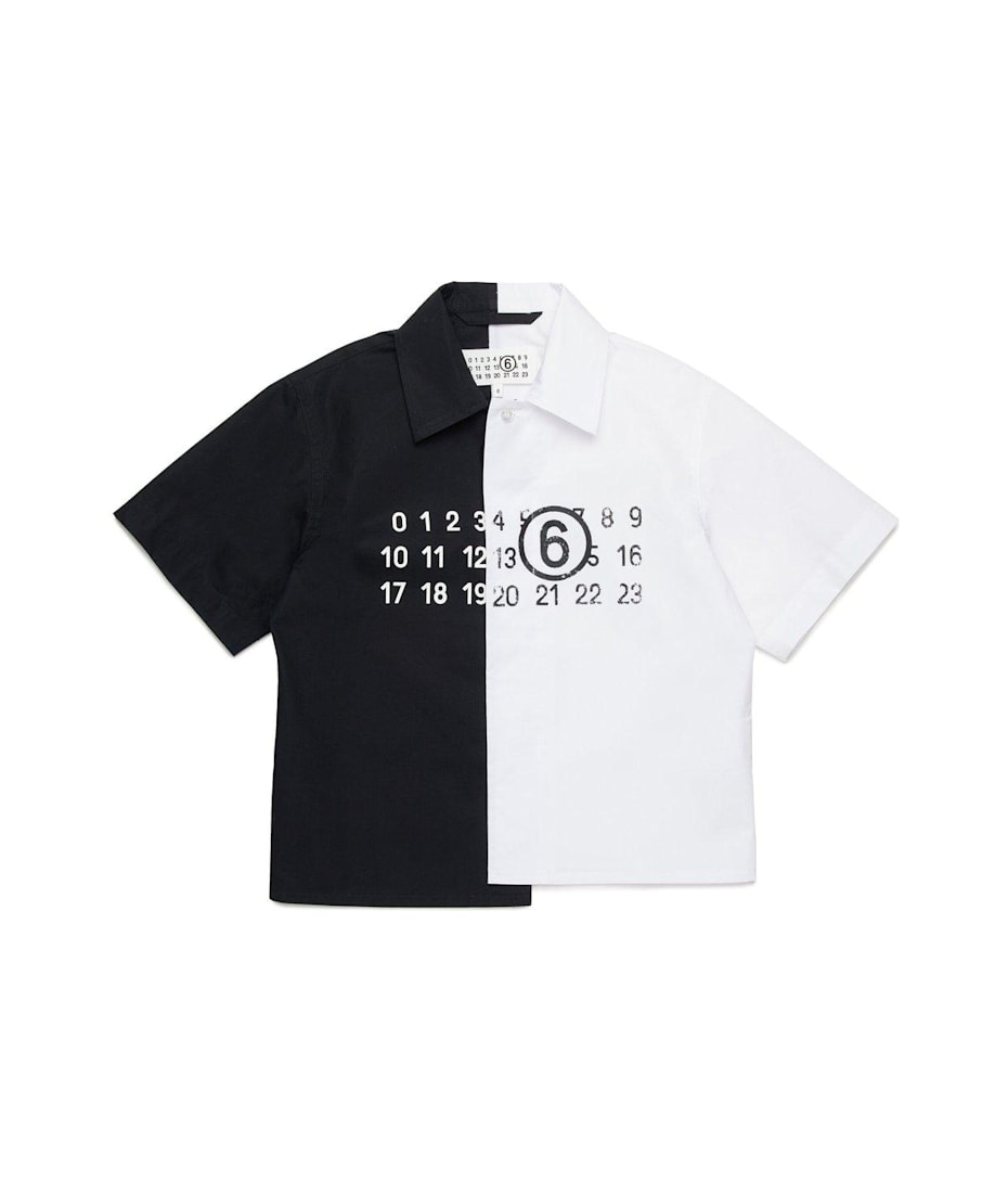 MM6 Maison Margiela Colorblock Short-sleeved Shirt | italist