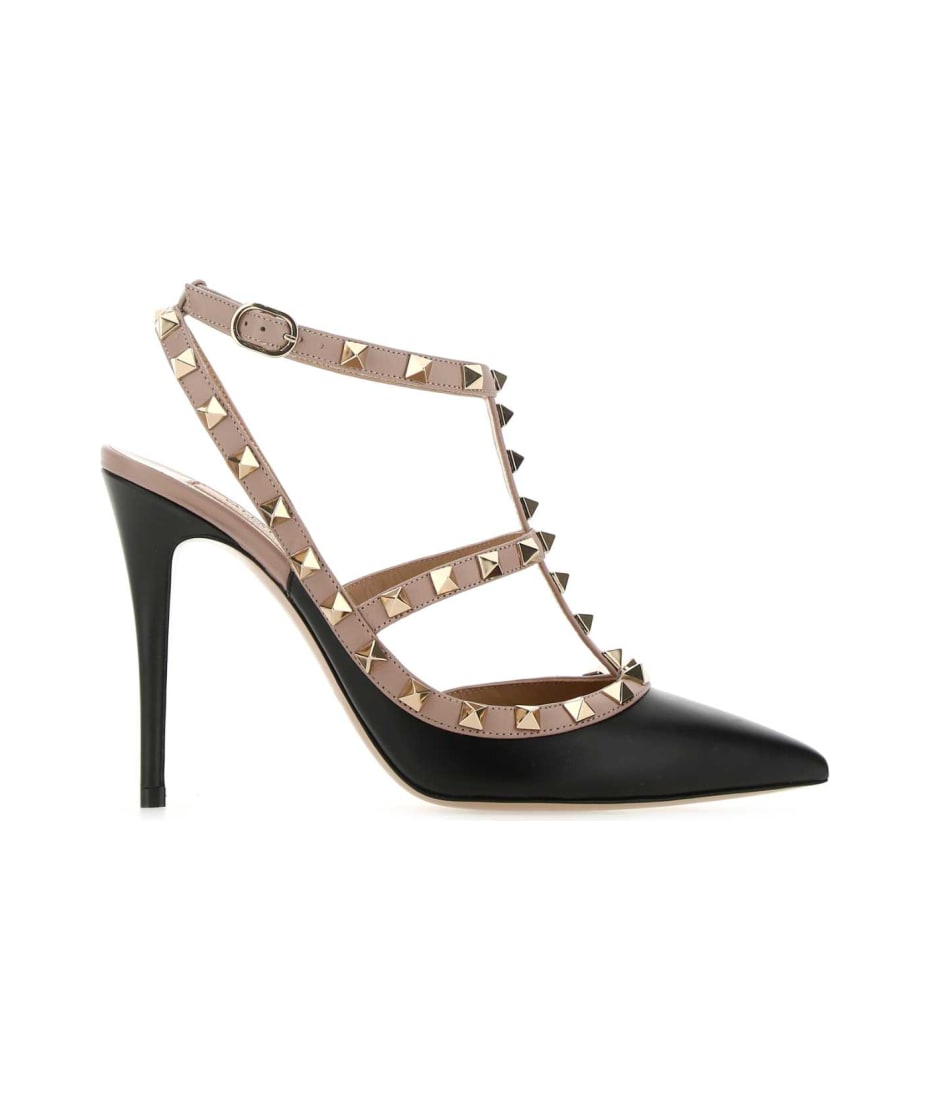 シューズ・サンダルその他 Valentino Garavani Rockstud Patent Leather S VALENTINO GARAVANI Rockstud Patent Leather Strap Sandals