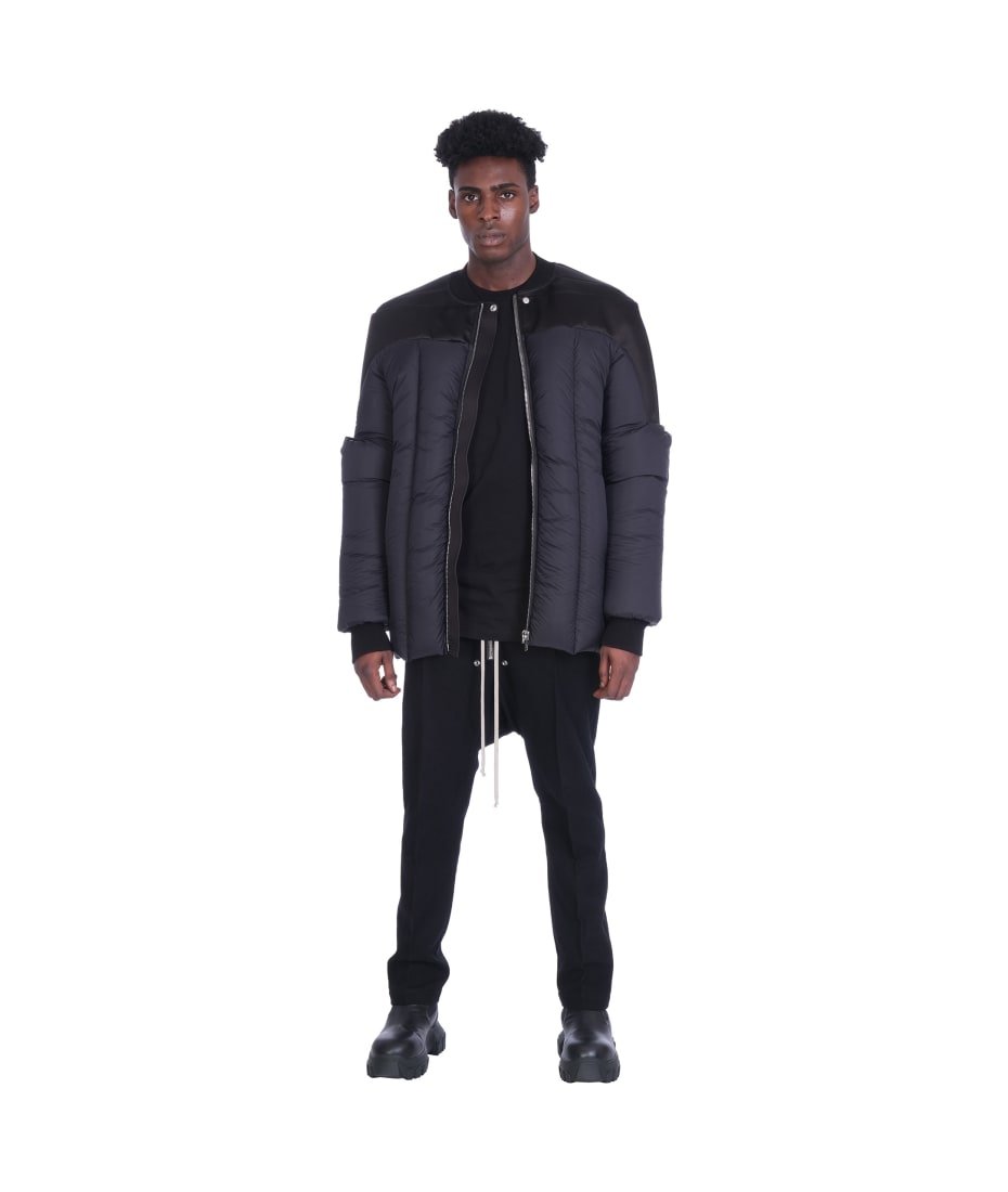 Rick Owens Geth Bomber Puffer In Black Polyamide | italist, ALWAYS