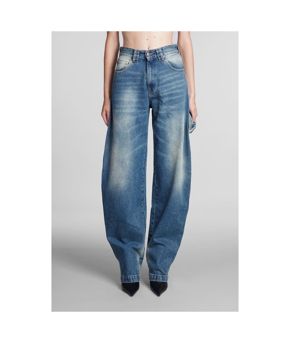 DARKPARK Audrey Jeans In Cyan Denim | italist