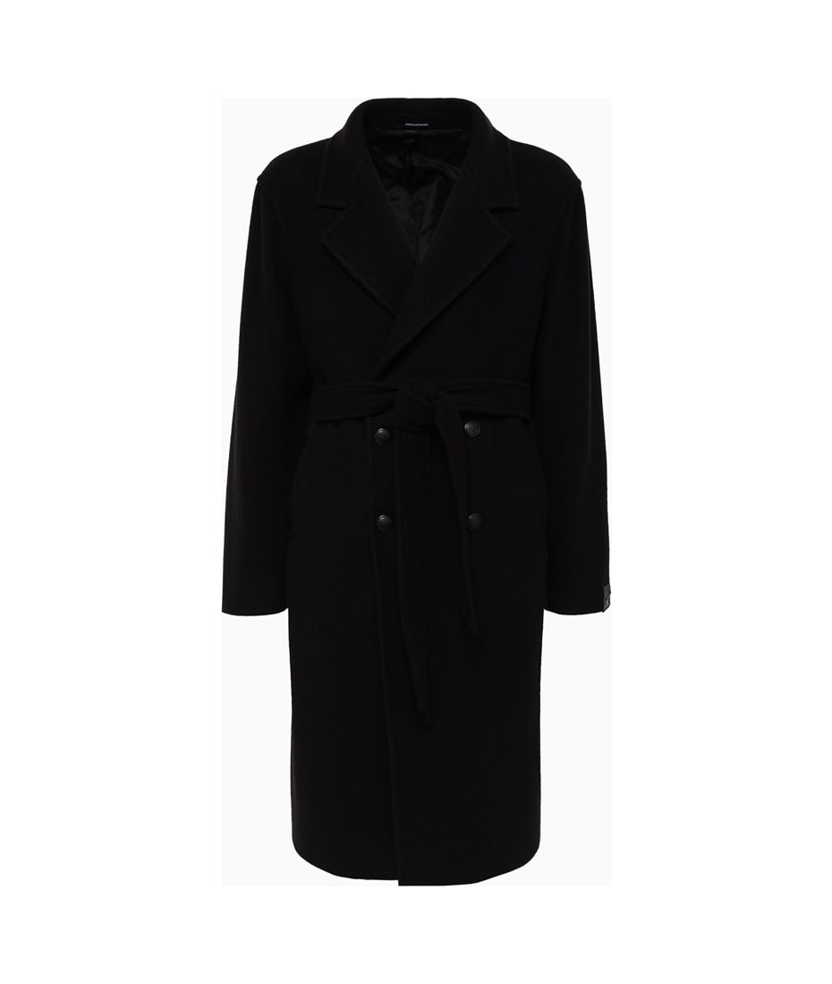 Italian Wool Maxi Double Breasted Tailored Coat