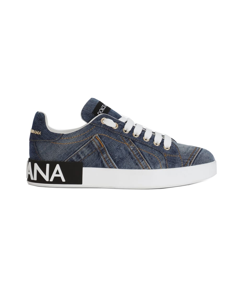 Dolce & Gabbana Denim Effect Sneakers | italist