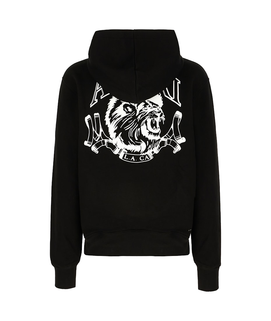 大人気 AMIRI BLACK AND WHITE COTTON SWEATSHIRT AMIRI Black Cotton Sweatshirt | italist