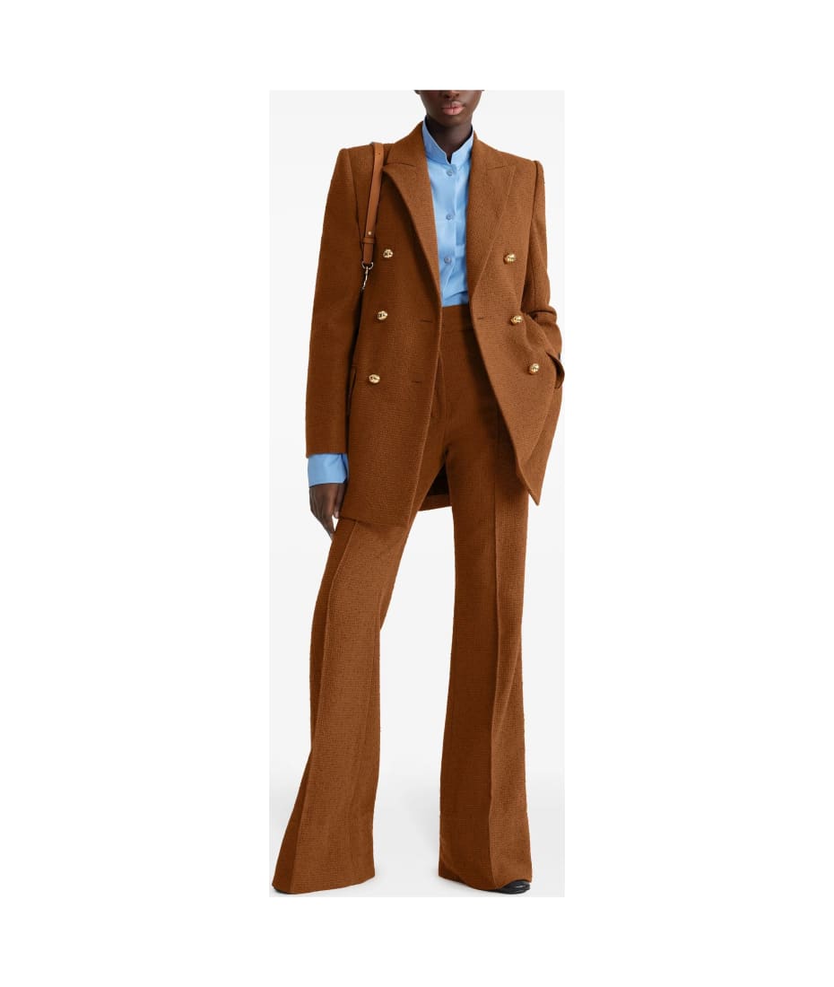 スーツ PATOU Women Suit Jackets JA0420185220A Brown Patou Brown Wool Blend Blazer | italist
