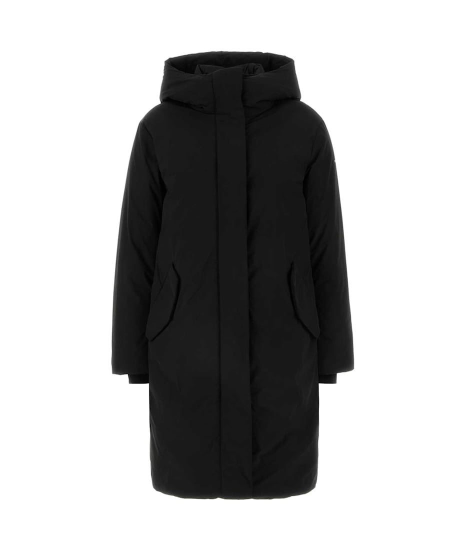 Woolrich Black Polyester Cocoon Parka | italist